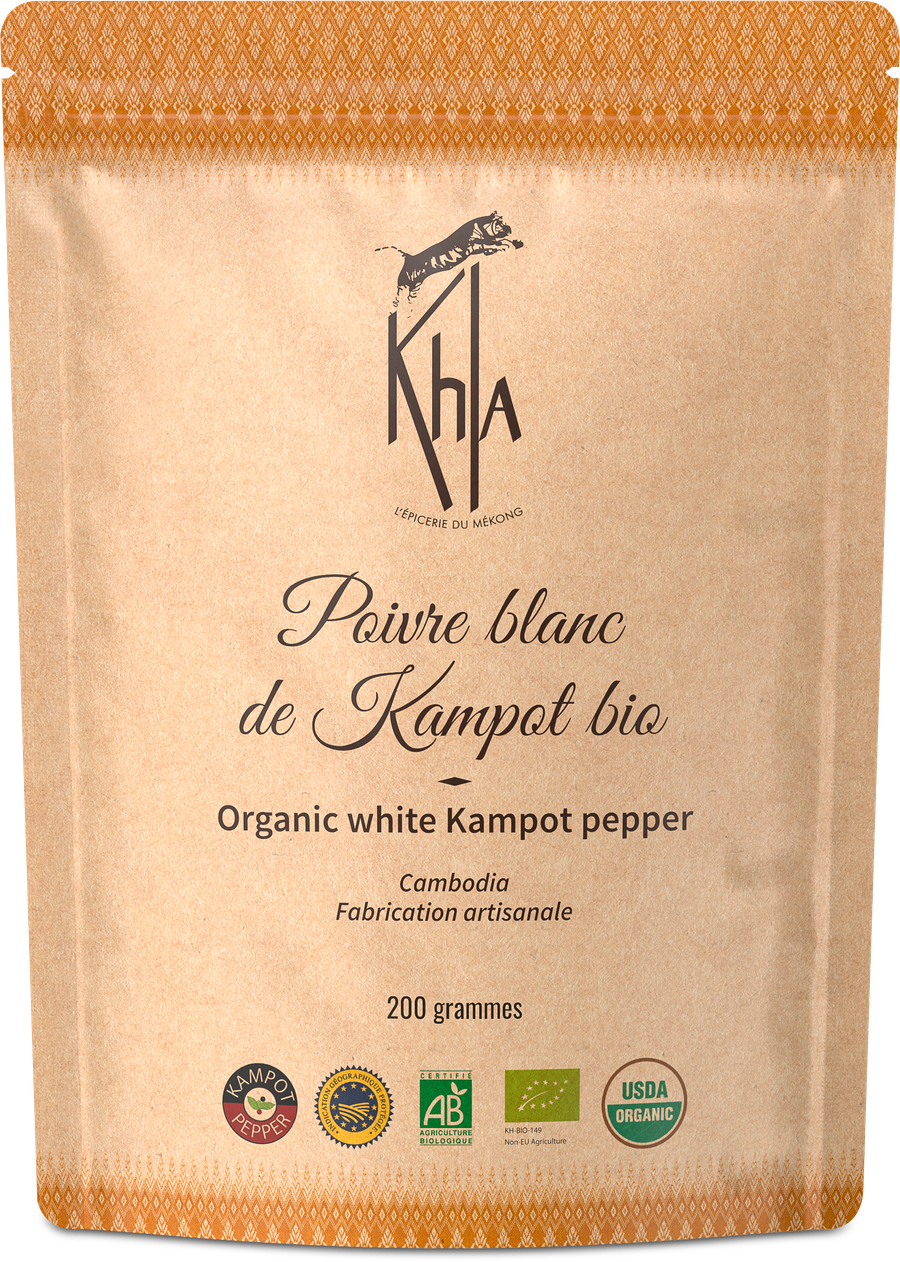 Khla organic white Kampot pepper